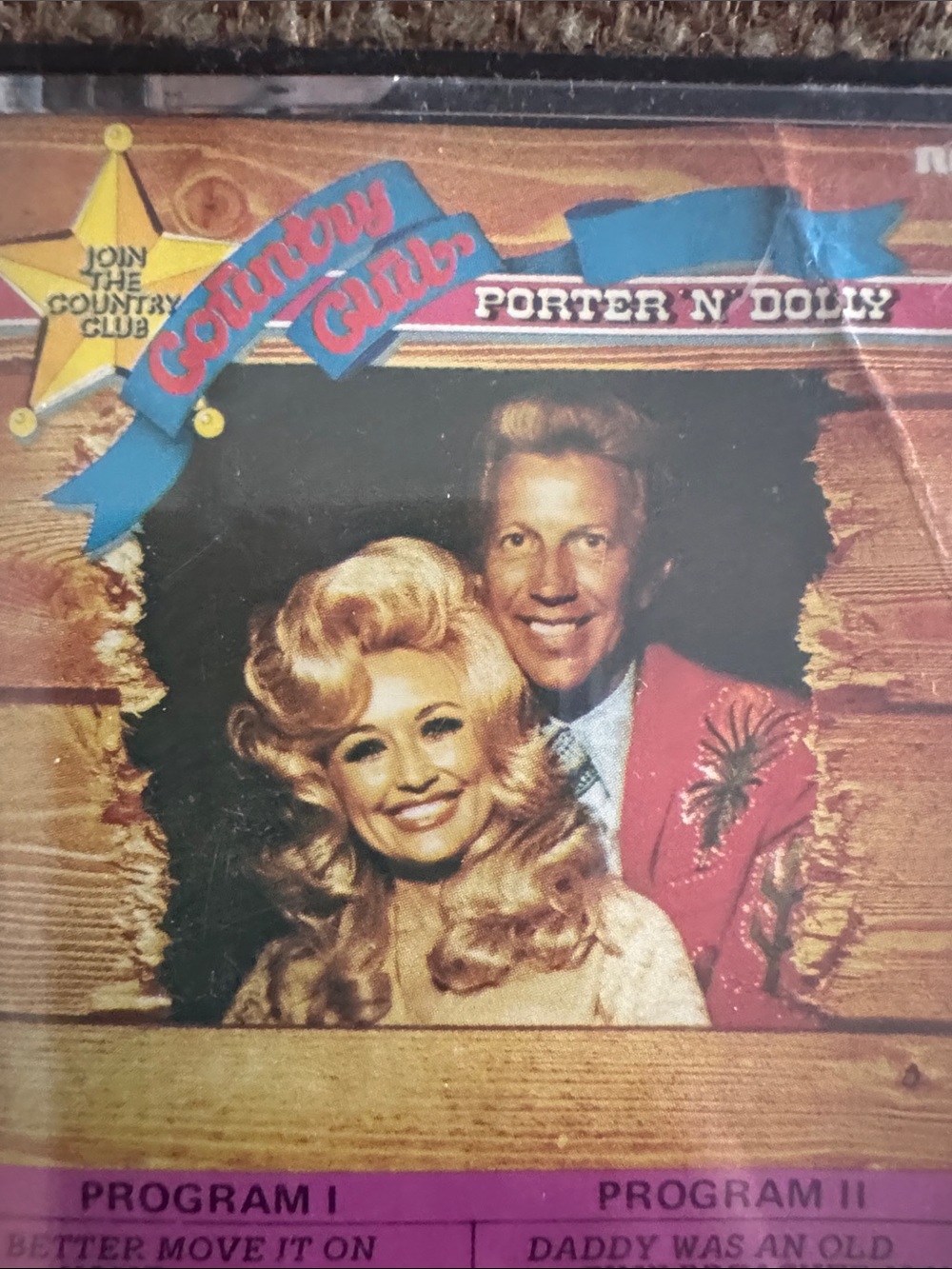 Dolly Parton Porter N' Dolly cassette tape country club